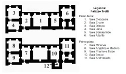 Planimetrie von Palast Trotti in Vimercate